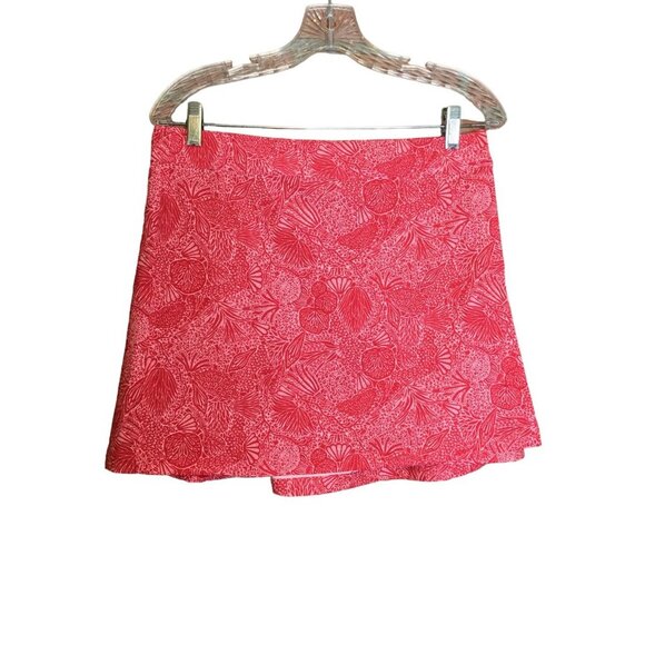 Rip Skirt Hawaii Women's Floral Print Lotta Leg Wrap Skirt Stretch Size Medium - Picture 1 of 7